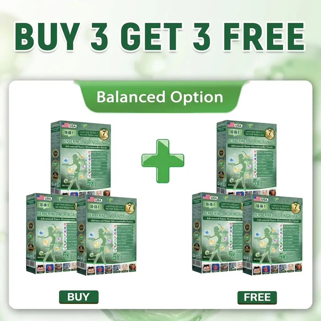 Official Store | AMZKEEP® Metabolic Nano Microneedle Patch 🇺🇸 | Once daily · Visible changes in 7 days | Berberine + Moringa Formula