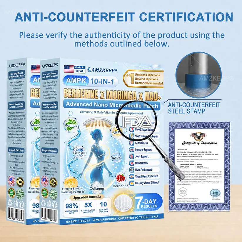 AMZKEEP®
Extra-Large 3" Metabolic
Microneedle Patch